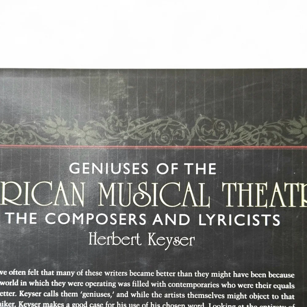 Geniuses Of America Music Theatre Coffee Table Book.